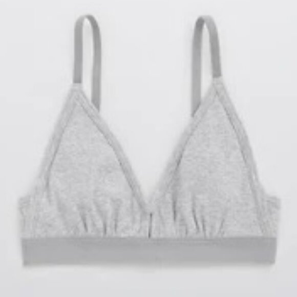 aerie Other - Aerie Ribbed Keyhole Bralette Size Medium - Silver / Grey - Lightly Used